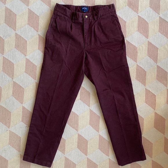 Noah NYC Single-Pleat Snap-Button Chino - Picture 1 of 3
